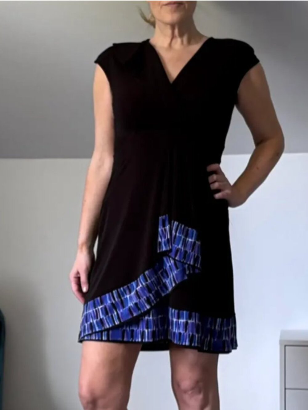 Apt. 9 SS Faux Wrap Dress Sz PM